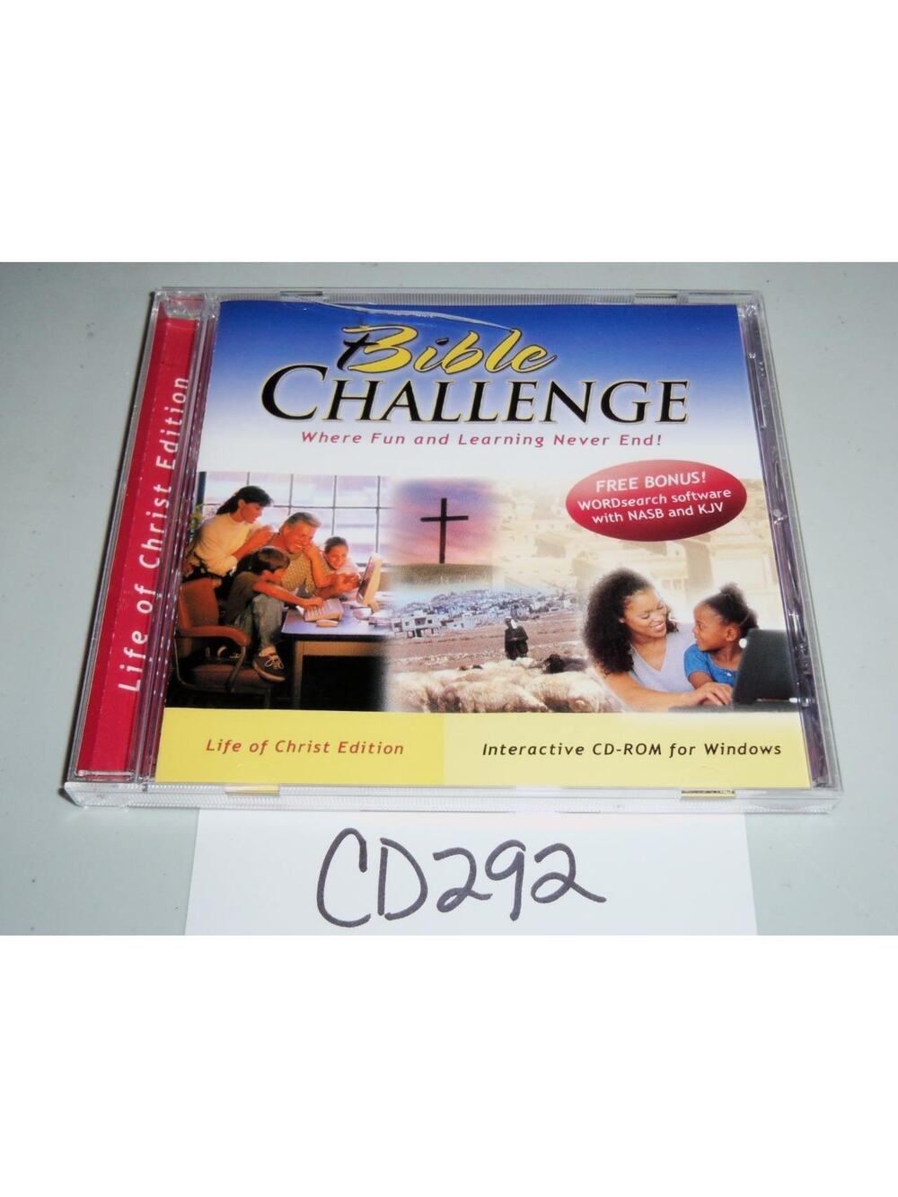 Bible Challenge Life Of Christ Edition Interactive Windows CD -0518CD292